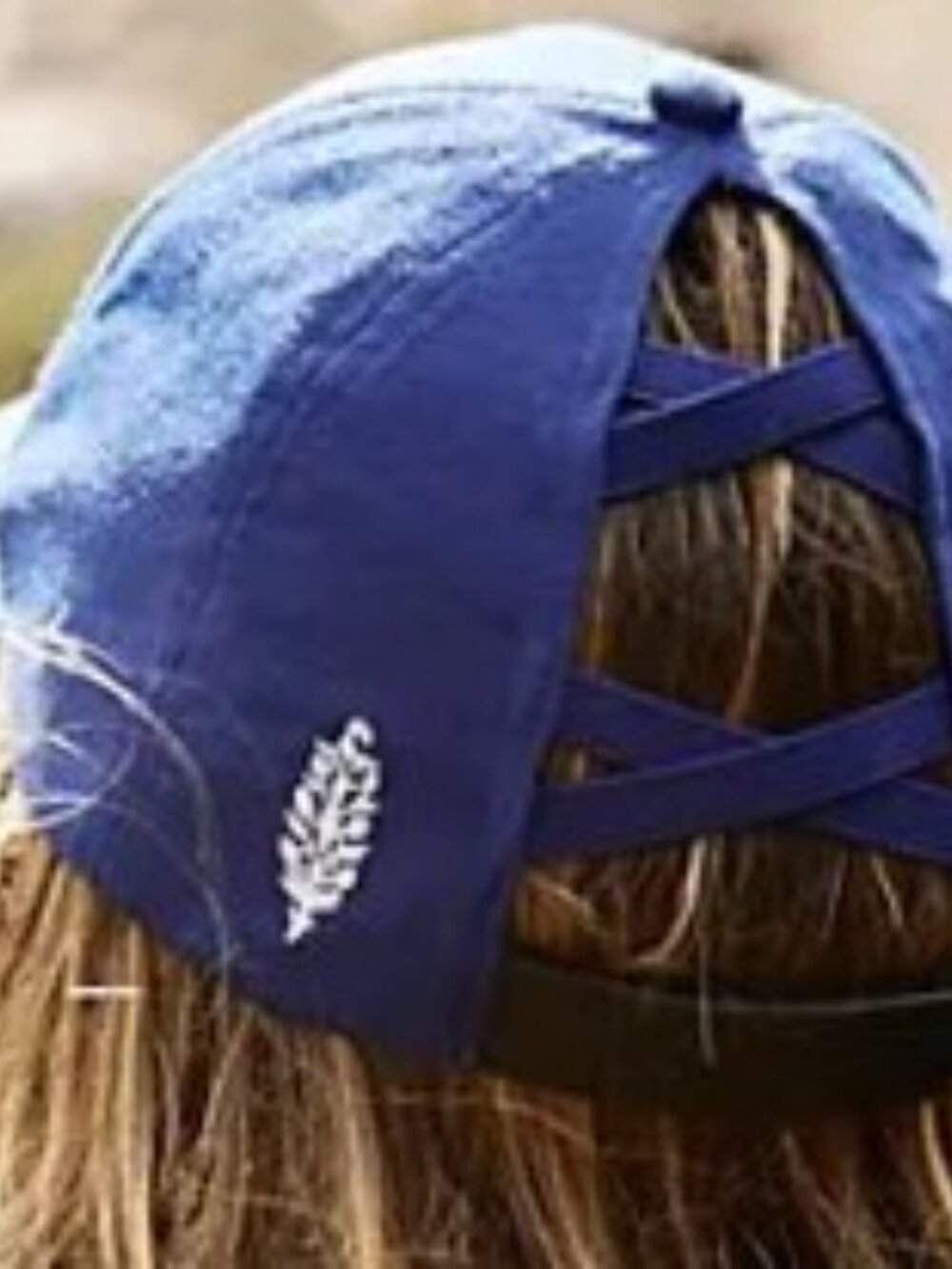 FREE PEOPLE MOVEMENT Warm Up Baseball Cap in Cobalt - Picture 6 of 6